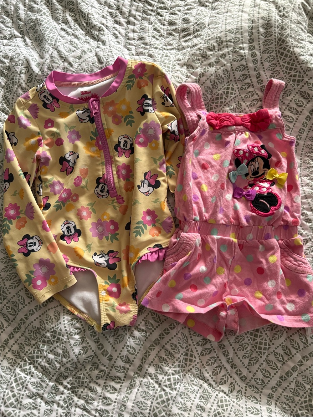 2T Disney Rashguard and Romper Cover Up